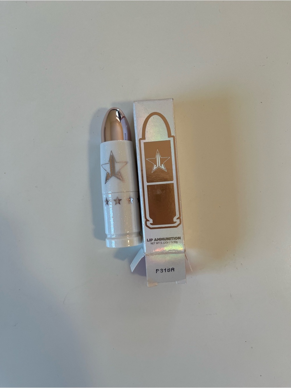 NIB Jeffree Star Cosmetics Lip Ammunition Lipstick Galaxy Gold Rare HTF